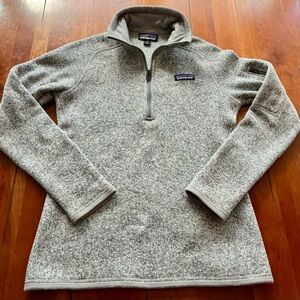 Patagonia Heathered Gray Better Sweater Fleece Quarter-Zip Pullover Women's XS